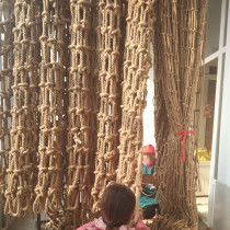 Hemp rope net decoration net ceiling net partition wall hanging net weave net rope net outdoor guardrail stair safety net