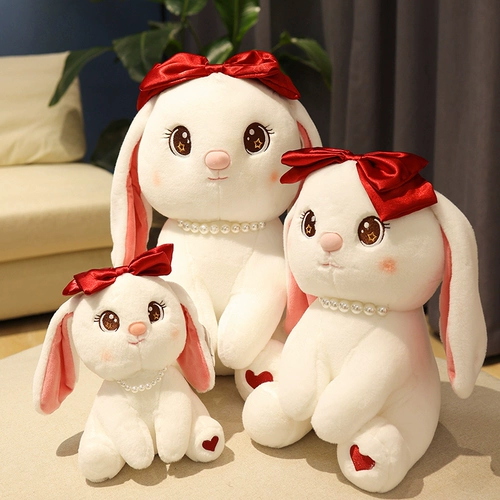 Милый плюшевый кролик, игрушка, кукла девочка для сна, подарок на день рождения
