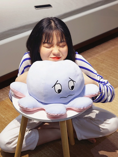 Двусторонная кукла для рыбалки, подушка, эмоциональная плюшевая игрушка, осьминог, популярно в интернете