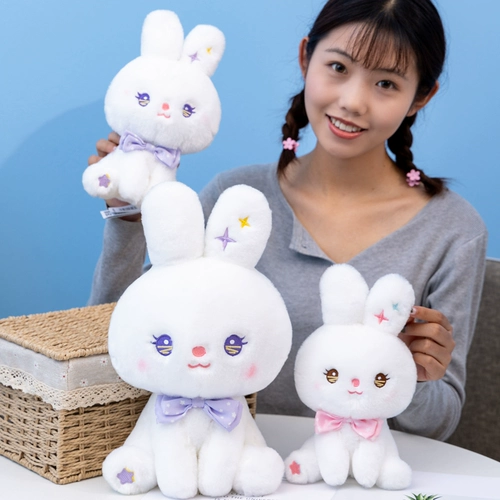 Плюшевый кролик, игрушка, тряпичная кукла, белый кролик