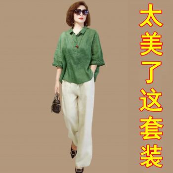 ຊຸດຜ້າຝ້າຍ tencel ແລະ linen ໃນລະດູຮ້ອນແມ່ຂອງຕາເວັນຕົກສໍາລັບແມ່ຍິງໃນລະດູຮ້ອນ