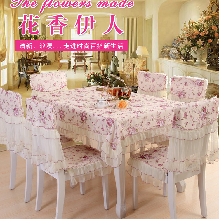 Mục vụ khăn trải bàn bọc ghế bọc khăn trải bàn khăn trải bàn cà phê vải tròn hình chữ nhật nhà ren châu Âu vải khăn trải bàn kính