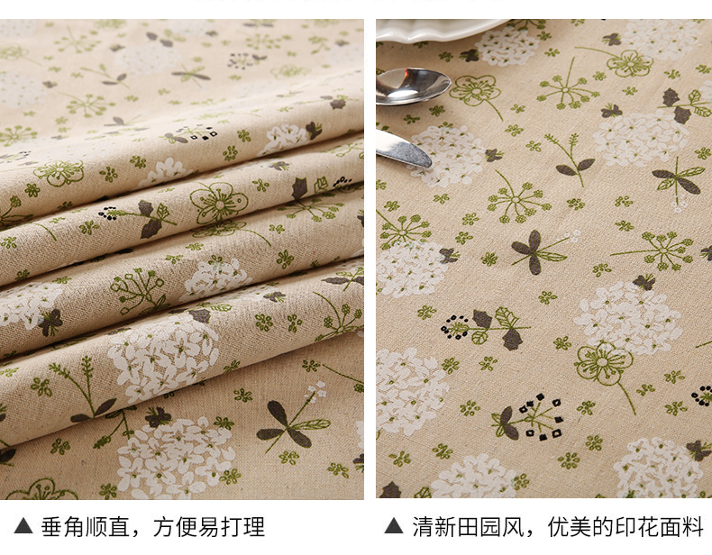 Khăn trải bàn bằng vải cotton kiểu châu Âu Bàn ăn hình chữ nhật vải nhỏ Bàn trà tươi nhỏ bọc vải khăn trải bàn tiệc cưới