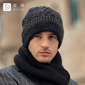 【度琳】帽子男毛线帽秋冬潮帽子