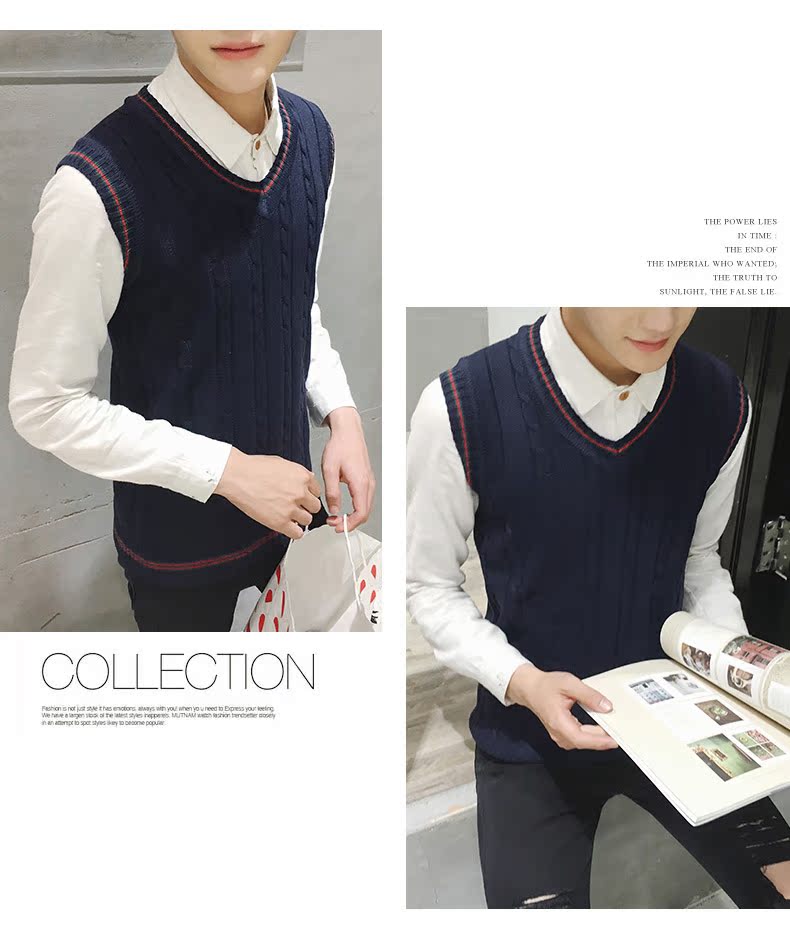 Débardeur homme Woolen gilet JIACZULIOU Nouveau 100% Polyester - Ref 1584218 Image 15