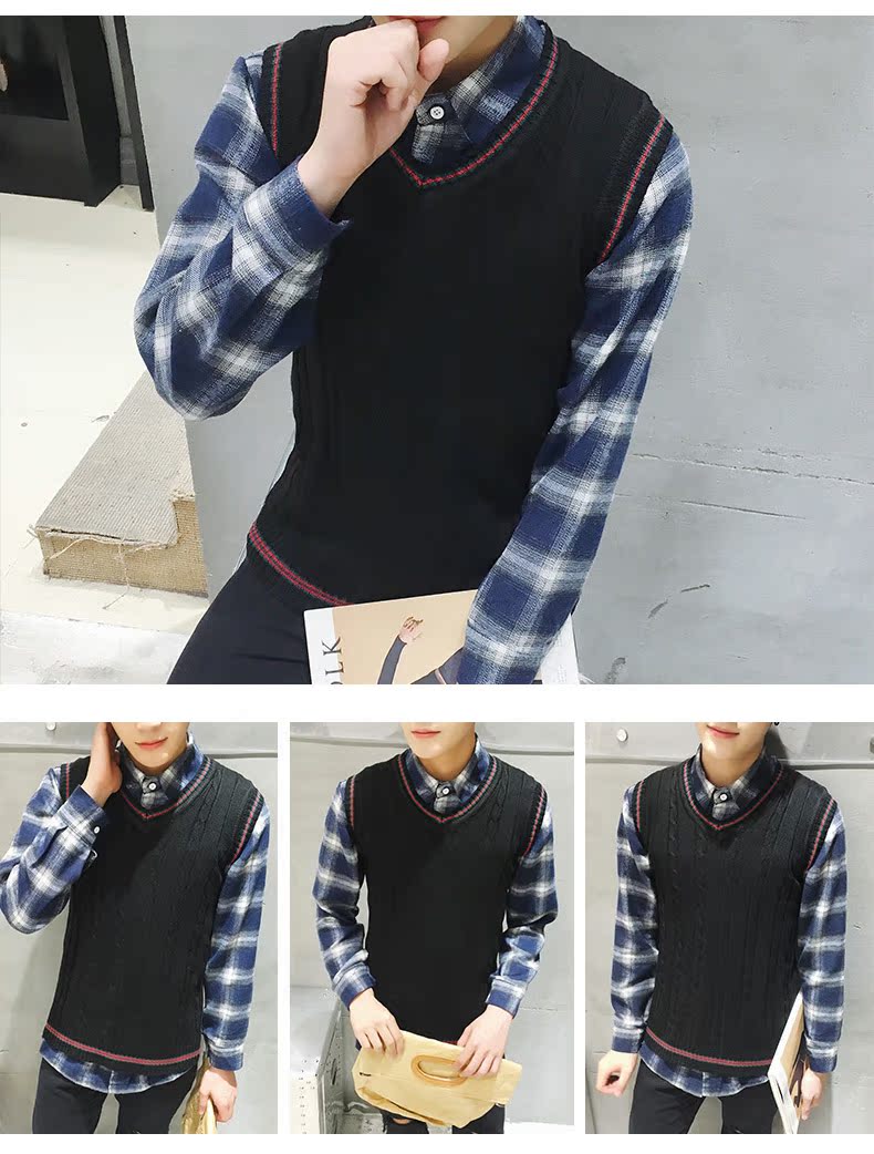 Débardeur homme Woolen gilet JIACZULIOU Nouveau 100% Polyester - Ref 1584218 Image 24