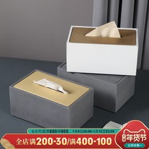 Nordic creative cement tissue box modern home living room simple paper box coffee table drawing box decorative ornaments