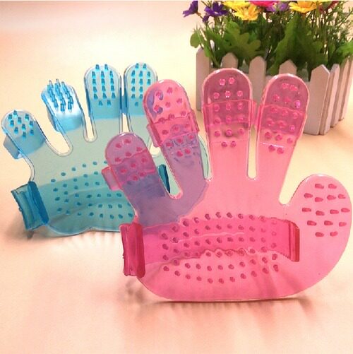 Dog Bath Brush Five-finger Dog Bath Gloves Pet Bath Brush Massage Brush Cleaning Supplies