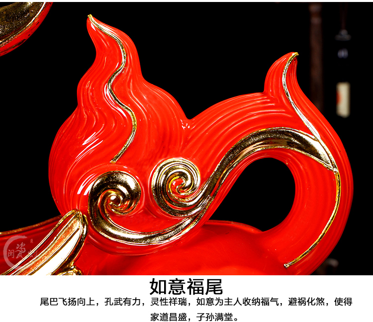 Really sheng lucky the mythical wild animal and paint line carve home furnishing articles ceramics handicraft decoration ideas sitting room feng shui decorations
