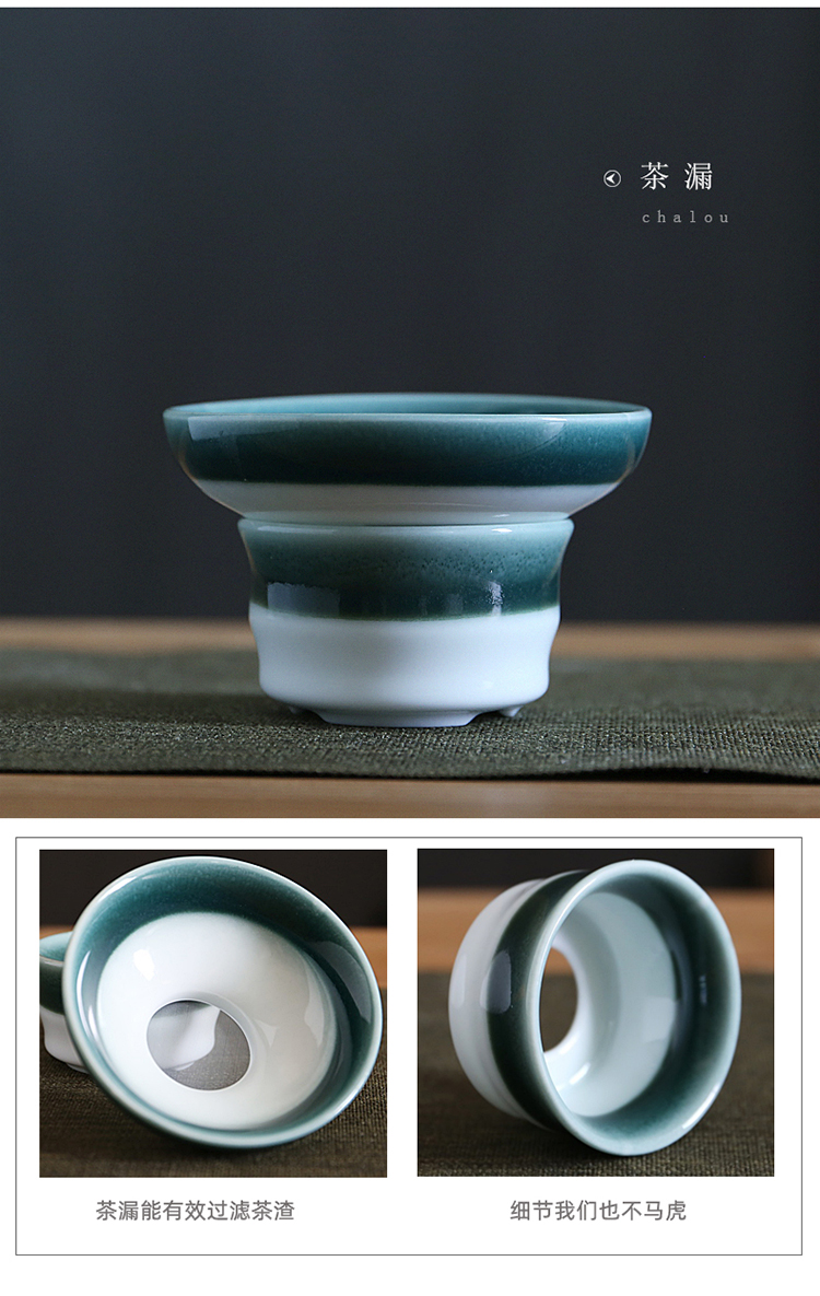 Really sheng white porcelain hand - made tea set household sand coppering. As silver cup lid to use kung fu tea tea tray