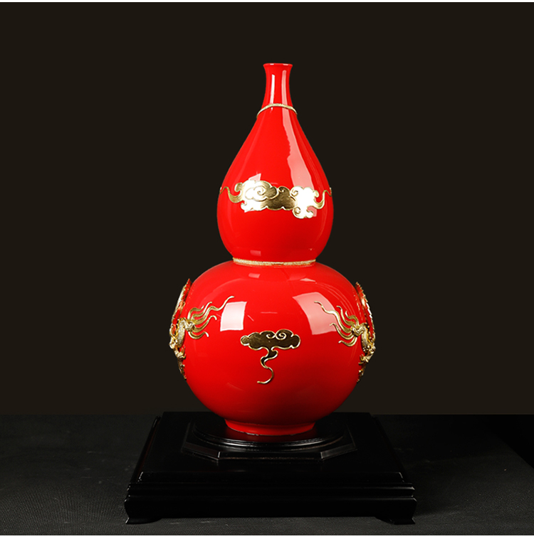 Really sheng paint line carve ssangyong offer f ceramics furnishing articles furnishing articles handicrafts gourd ferro, auspicious birthday birthday