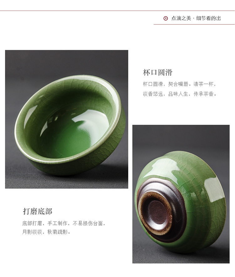 True sheng travel tea set suit portable package household contracted small Japanese ceramic cups elder brother kung fu tea set dry up