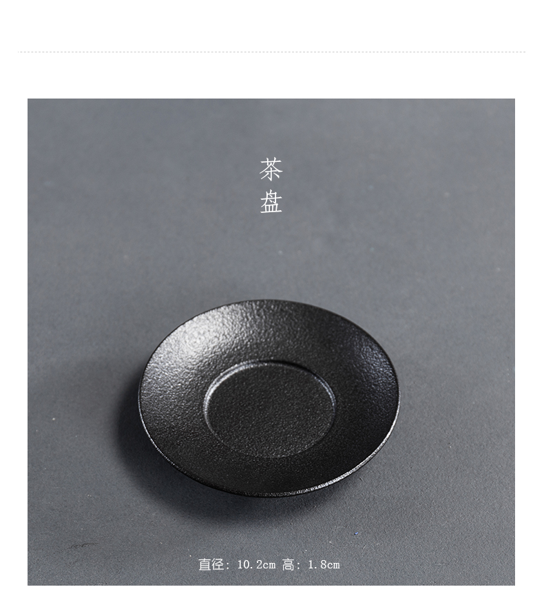 True sheng kung fu tea set suit of black ceramic teapot teacup restoring ancient ways of a complete set of Japanese coarse TaoChan tea tea