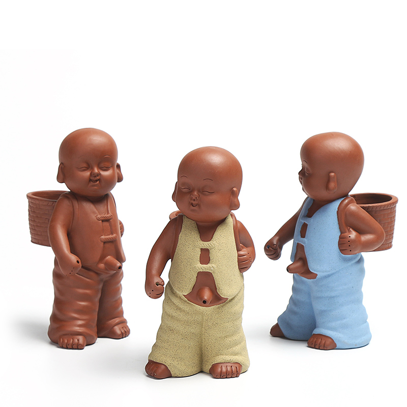 True color sand clay the lad urine tea accessories tea tray tea pet furnishing articles purple sand spraying urine child pee little monks