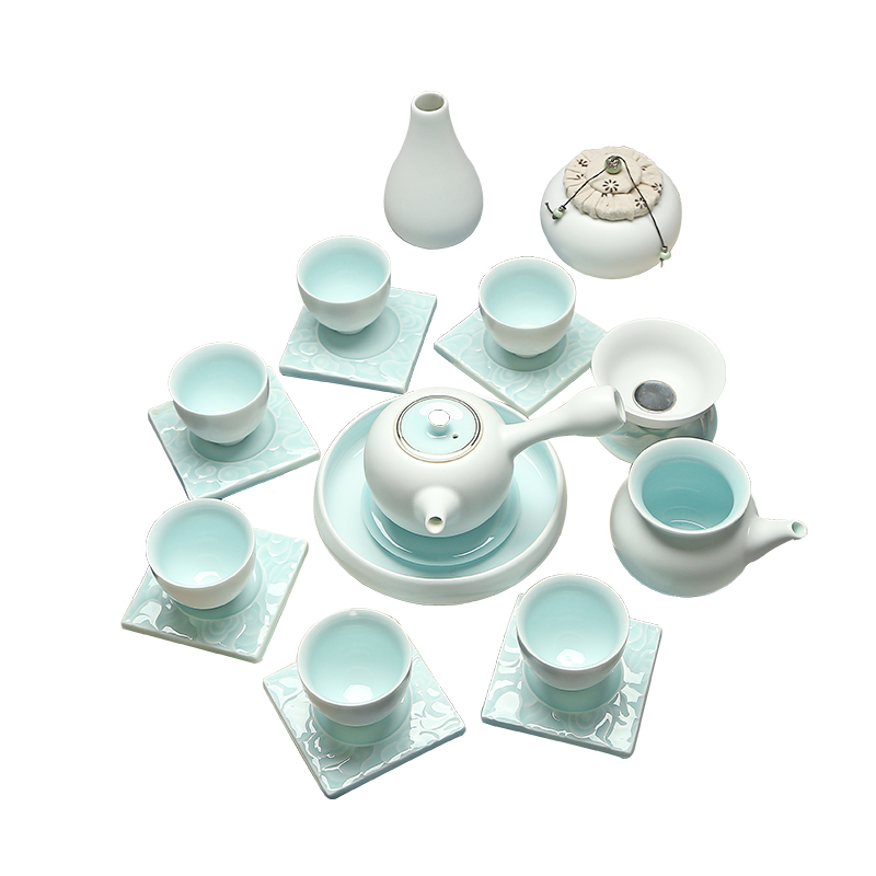 Really the fill your up ice cracked piece of celadon suit kettle pot cup tea pot of a complete set of kung fu tea set gift