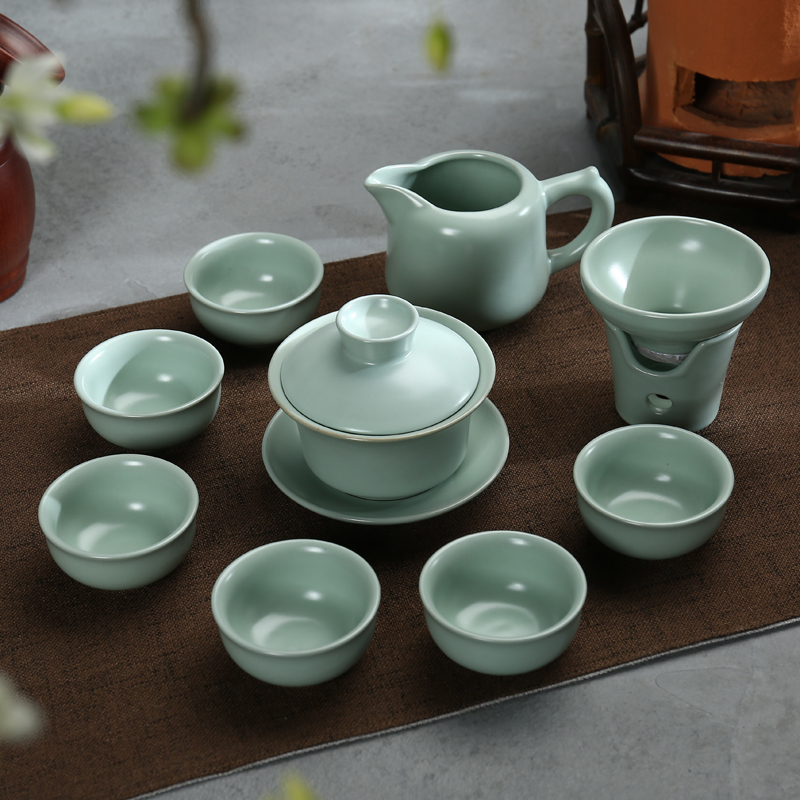 True sheng elder brother up of a complete set of tea sets your up kung fu tea tray celadon purple sand teapot tea sea ice crack
