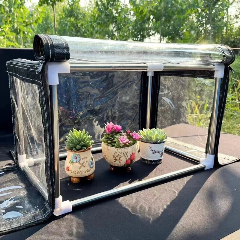 Small Household Insulation Shed, Insulation Cover, Succulent Plant Sunshade, Rainproof Shed, Windproof Cold Shelter, Pet Feeding Rainproof Insulation