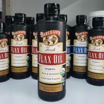 Spot USA Barleans Flax Oil Organic Cold Pressed Flaxseed Oil Pregnant Childrens paragraph Free