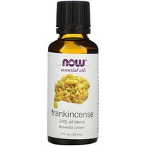 Spot the United States Now Foods frankincense essential oil 20% mixed oil 30 ml