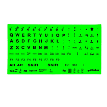 Luminous keyboard sticker backlight universal keyboard film large font English fluorescent letter luminous computer keyboard film