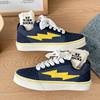 2025 Autumn New Versatile Unisex Casual Trendy Student American Style Niche Lightning Couple Skate Shoes