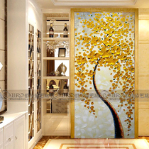 New Products Art Glass Living-room Screen Toilet Partition Push-and-pull Ramen Entrance Color Painting Background Wall Hair Treasure Tree
