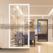 Boutique Art GRP Color Painted Moving Door Screen Partition Into The House Xuan Guan Decoration Baking Lacquered Frosted Transparent Floral