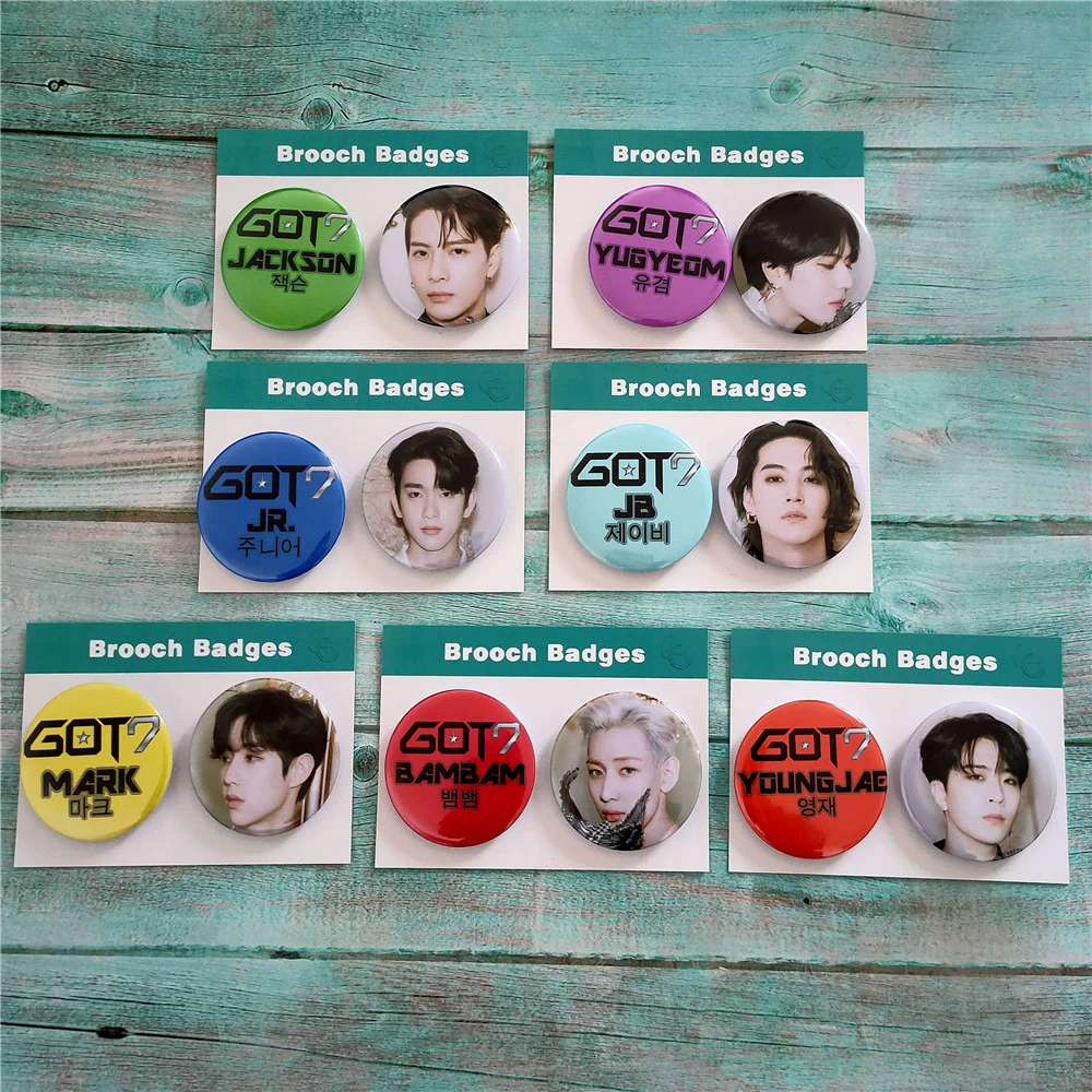 GOT7 trở lại với album mới DYE huy hiệu ngoại vi huy hiệu BAMBAM chim em bé trang sức trâm cài JACKSON JB - Trâm cài