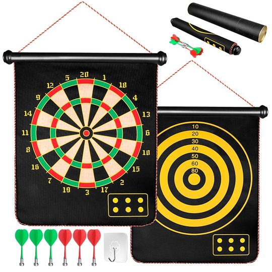 磁性飞镖盘套装家用双面强磁儿童安全室内靶