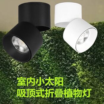 Plant fill light, punch-free growth spotlight, household indoor photosynthesis full spectrum led downlight imitating the sun