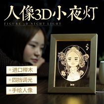  Send girls  day gifts girlfriends and friends customized special practical gifts portrait photos creative ornaments night lights