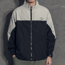 Yi Contrast color splicing Sports wind thin coat male spring and autumn 2020 new male students handsome stand collar jacket