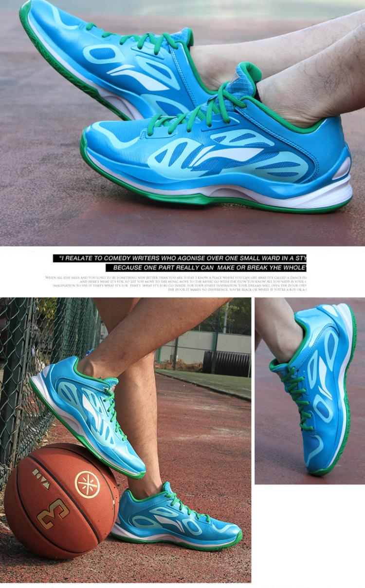 Giày bóng rổ Li Ning Sonic 3 giúp nam thấp Giày nam mùa thu 5 Sao hồng giày thể thao ABPK013 shop giày bóng rổ hà nội