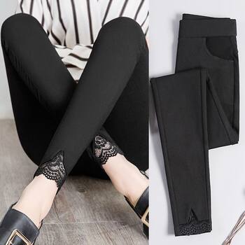 Black pants new high-waisted leggings for women's outer wear spring and autumn thin small feet tight elastic slimming pencil pants for women Black pants new high-waisted leggings for women's outer wear spring and autumn thin small feet tight elastic slimming pencil pants for women