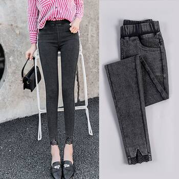 Small pants and leggings for women wearing nine-point spring and autumn high waist slim and versatile eight-point short trousers for women Small pants and leggings for women wearing nine-point spring and autumn high waist slim and versatile eight-point short trousers for women