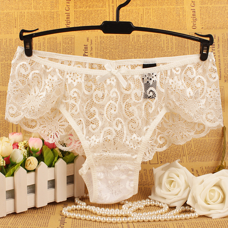 Cộng với kích thước phụ nữ Panties Transparent Underwear Briefs Thongs