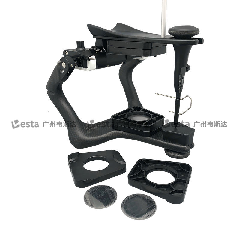 Dental Black Articulator Carbon Fiber Fully Adjustable Occlusal Frame Cr Arch Transfer Table Set
