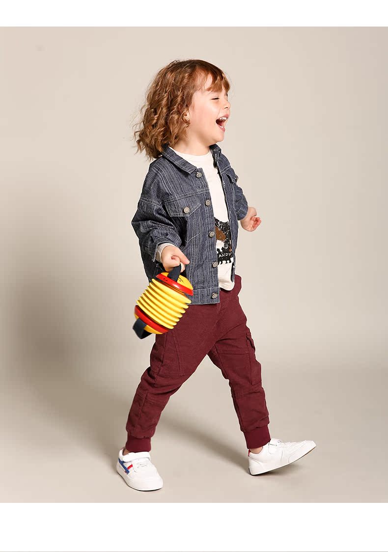Áo khoác nỉ trẻ em denim bé trai 2019 xuân hè mới 3 tuổi trẻ em mặc áo trẻ em 3 - Áo khoác áo phao cho bé trai