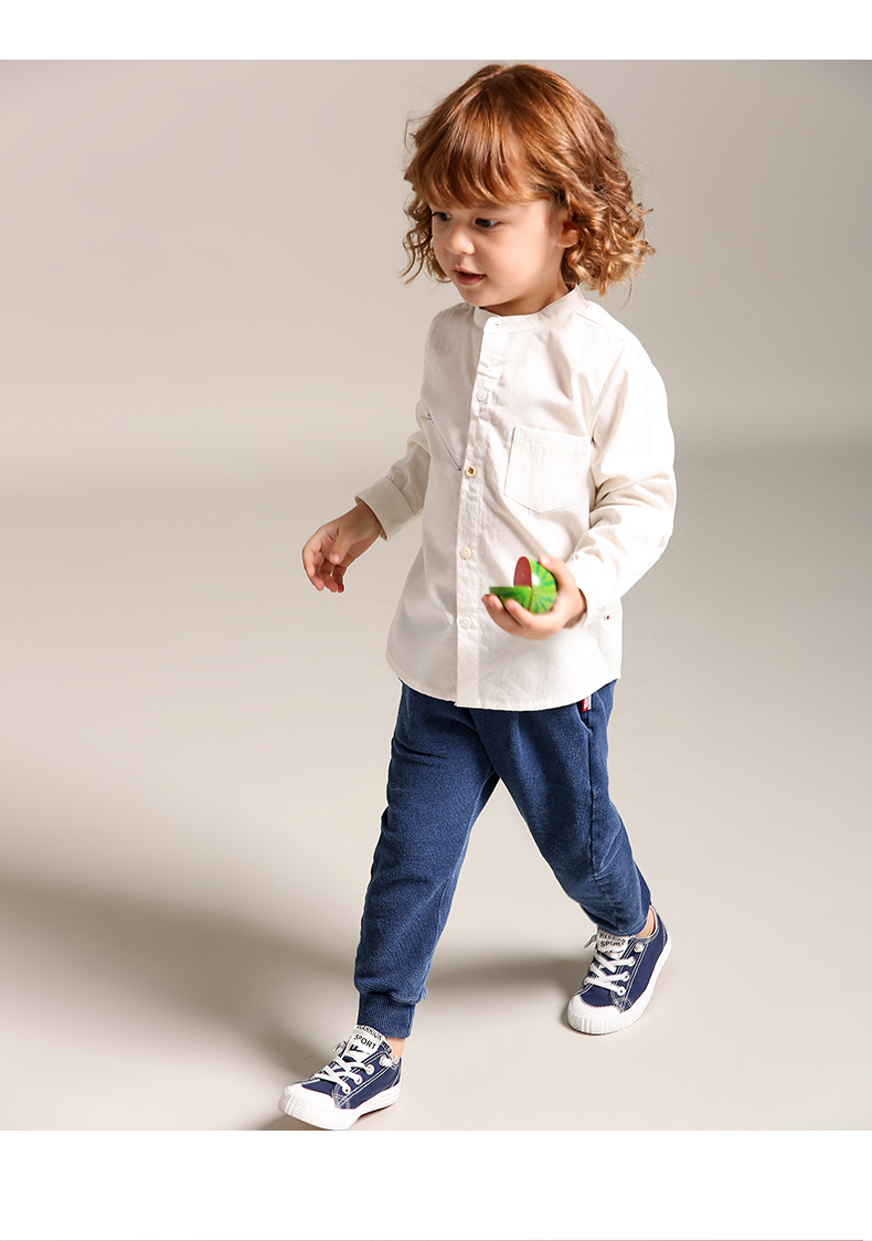 Áo thun cotton trẻ em dài tay 5 cánh 2019 xuân hè mới 2 áo trẻ em bé 3 tuổi 4 tuổi 4 - Áo sơ mi quần áo trẻ em nam