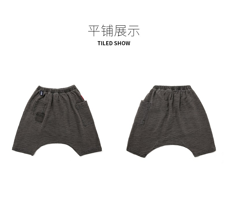 Back dock 2019ss thời trang cho bé bảy quần thủy triều 4 tuổi bé trai cotton 2 quần harem 3 quần PP lớn 1 - Quần quần bò ống rộng thời trang cho bé