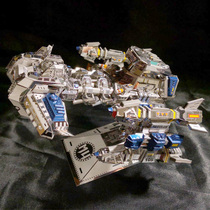 3D Metal DIY Assembly Model STEREO 3D puzzle Terran Yamato Ship Space Spaceship
