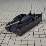 Цельнометаллическая трехмерная головоломка, конструктор, танк, DIY, в 3d формате