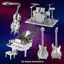 3D Metal model Three-dimensional puzzle Handmade guns Musical instruments Insects Comprehensive miscellaneous 9 9