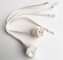 Modified pin bulb lamp holder G5 3 bubble base lamp Cup lamp holder with wire White 2 plug lamp holder G5 3