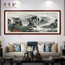 Shangdetang hand-painted Chinese painting has a long history Feng Shui painting living room background wall landscape painting office atmosphere backer Mountain Painting