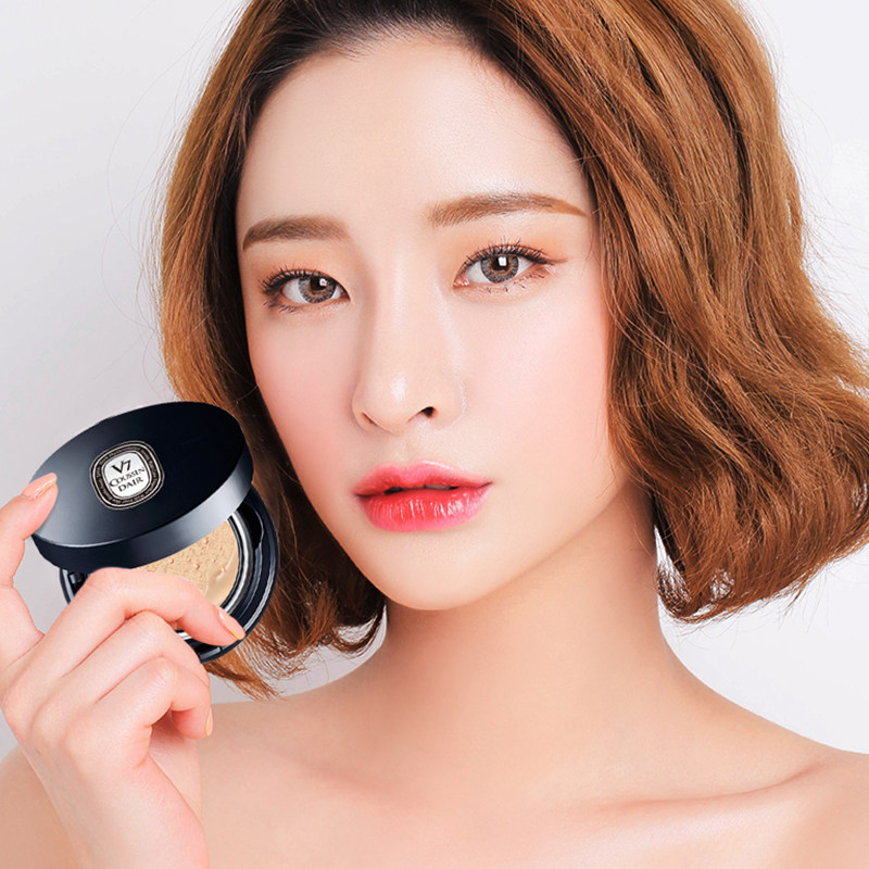 Linjia V7 Yue-color repairing BB cream air cushion CC cream moisturizing concealer beauty makeup lasting without taking off makeup to send replacement core