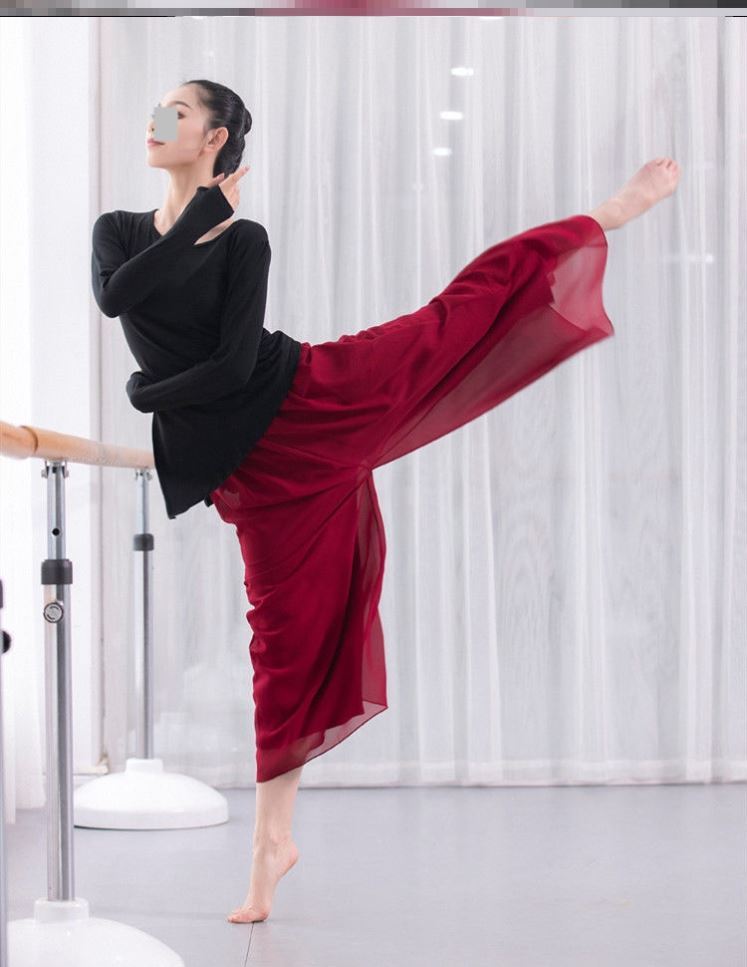 White Pants Ice Silk Classical Dance White Yarn Pants Dance Teacher Long Pants Women Summer Wear by Women Summer