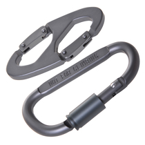 Multi-function buckle Outdoor travel pick-up artifact equipment Seat belt lock buckle D-type carabiner mountain climbing buckle plug-in