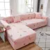 Ghế sofa phổ quát Bìa đầy đủ Bìa phổ quát Dễ thương Giáng sinh Đơn đôi Lười biếng Tấm khăn bảo vệ Tấm trải căng - Bảo vệ bụi