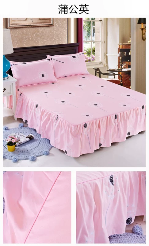 Bedspread giường váy giường bìa một mảnh bìa nệm lò xo bụi bảo vệ khỏi bị trượt nơi 1.5m1.8 mét cho một giường Li - Váy Petti